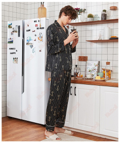 pajama sets men simulated silk